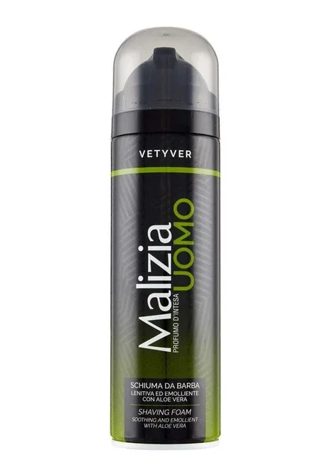 Піна для гоління Ветівер Uomo Shaving Foam Vetyver 300 мл Malizia (369803111)
