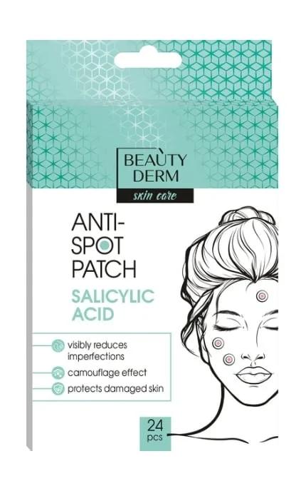 Патчі для обличчя Beautyderm Anti-Spot Patch Salicylic Acid проти недоліків 24 шт