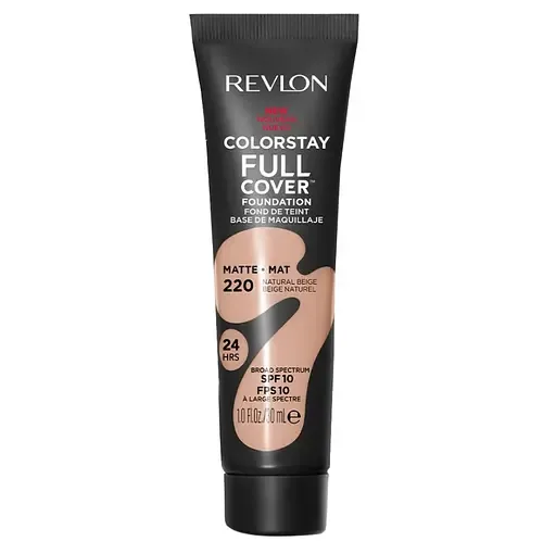Тональна основа для обличчя Revlon ColorStay F SPF10, відтінок (220 Natural Beige), 30 мл