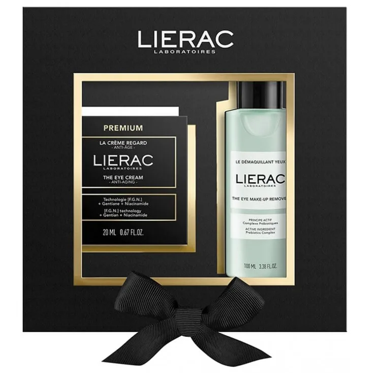 Набір Lierac (Лієрак) Premium для контуру очей (Крем 20 мл + засіб для демакіяжу 100 мл)
