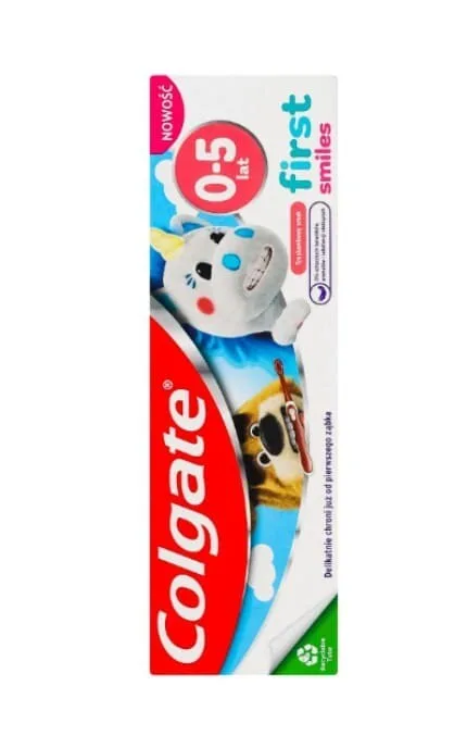 Паста зубна для дітей 0-5років зі смаком полуниці First smiles Colgate 50 мл