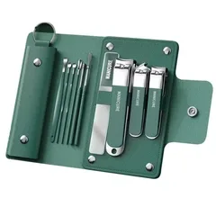 Манікюрно-педикюрний набір Nail Clipper Set 10 в 1, зелений