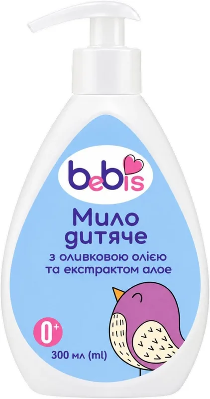 Мило дитяче Bebis з оливковою олією та екстрактом алое 300 мл