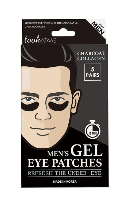 Патчі під очі Men's Gel Eye Patches Charcoal чоловічі 10 шт
