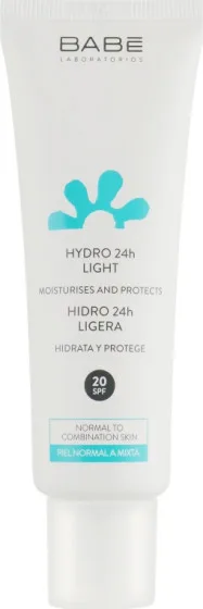 BABE Laboratorios Facial Line Hydro 24h Light SPF20 - Легкий крем для обличчя "24 години зволоження" з SPF 20