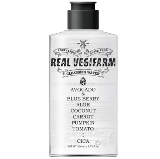 Рідина для зняття макіяжу Fortheskin Real Vegifarm Cleansing Water, 260 мл