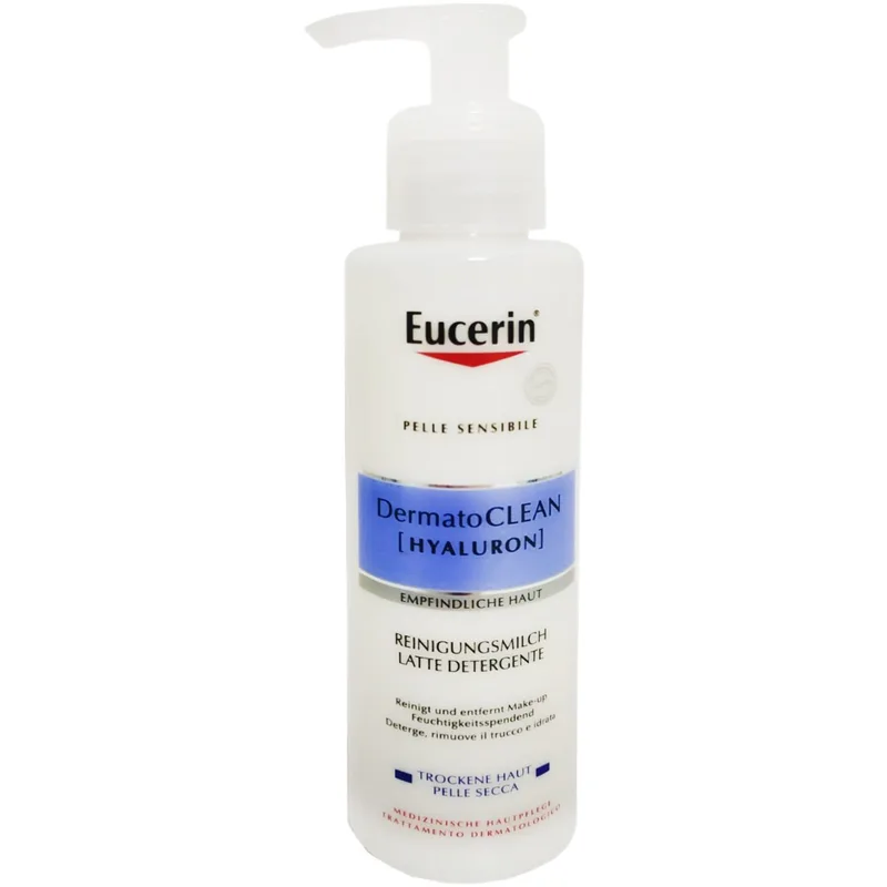 Молочко Eucerin (Юцерін) DermatoClean Hyaluron очищуюче для для чутливої ​​і сухої шкіри 200 мл