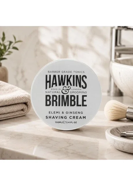 Крем для комфортного гоління з кокосовою олією та захистом шкіри Hawkins Brimble Shaving Cream 100 мл Hawkins & Brimble (401900900)