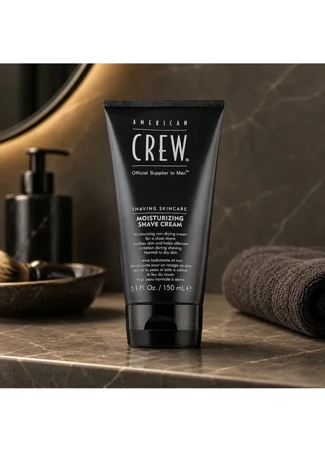 Зволожувальний крем для комфортного гоління сухої та чутливої шкіри Moisturizing Shave Cream 150 мл American Crew (401900917)
