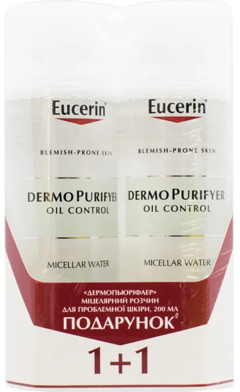 Набір Eucerin (Юцерін) Dermo Purifyer міцелярний 2x200 мл
