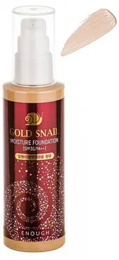 Омолоджуючий тональний крем з муцином равлики Enough Gold Snail Moisture Foundation SPF30