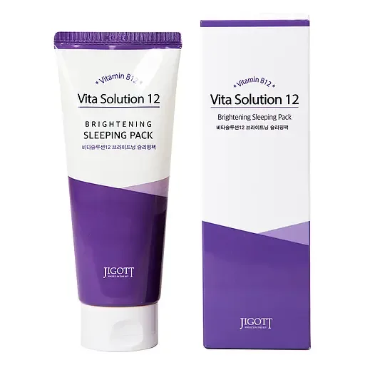 Нічна маска Jigott Vita Solution 12 Brightening Sleeping Pack Освітлююча 180 мл