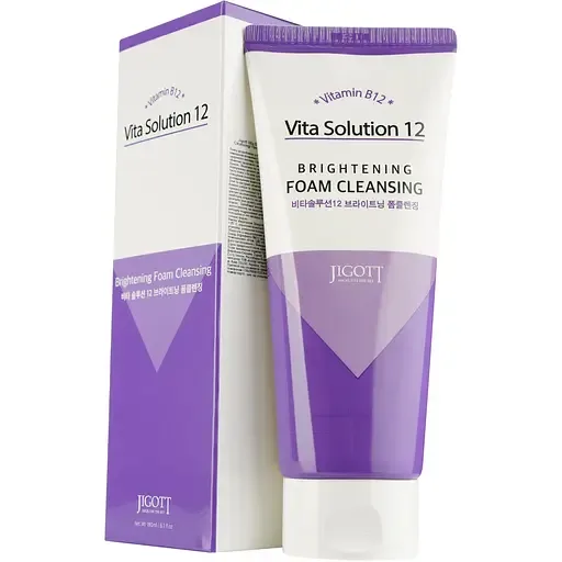 Пінка для вмивання Jigott Vita Solution 12 Brightening Foam Cleansing Освітлююча 180 мл