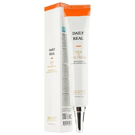 Крем для шкіри навколо очей Jigott Daily Real Cica Eye Cream із центелою, 50 мл