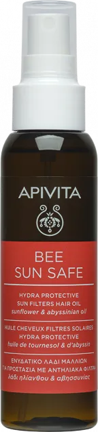 Олія Apivita (Апівіта) Bee Sun Safe для волосся сонцезахисна 100 мл