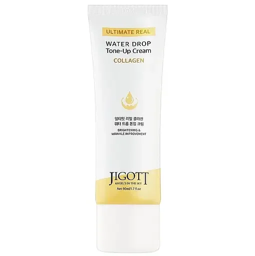Зволожуючий крем для обличчя Jigott Ultimate Real Collagen Water Drop Tone Up Cream Колаген, 50 мл