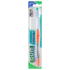 Зубна щітка GUM Technique PLUS компактная середньо-мяка