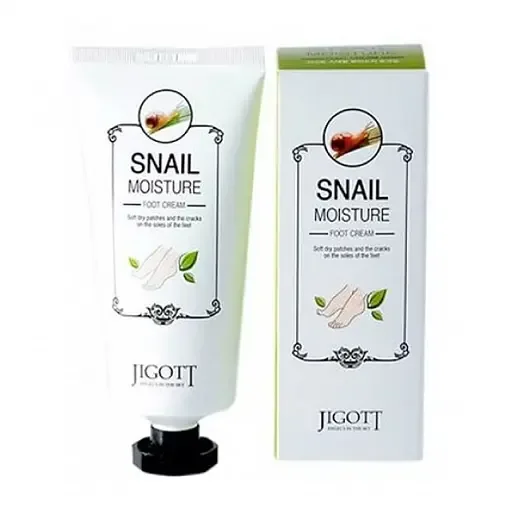 Крем для ніг Jigott Snail Moisture Foot Cream Муцин равлика, 100 мл