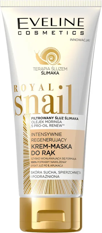 Крем-маска для рук Eveline Cosmetics Royal Snail інтенсивно регенеруюча 100 мл