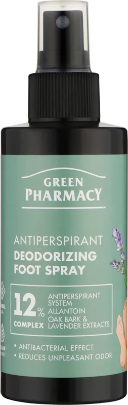 Спрей-антиперспірант для ніг Green Pharmacy Complex Herbal Care дезодоруючий 12%,150 мл