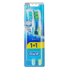 Зубна щітка ORAL-B 3D White 40 средн 1+1 безкоштовно