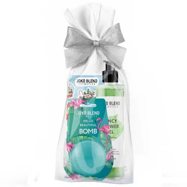 Подарунковий набір Joko Blend Hello Beautiful Set (gel/260ml + bath/bomb/200g + sticker)