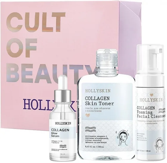 Hollyskin Collagen Basic Care - Набір для обличчя з колагеном