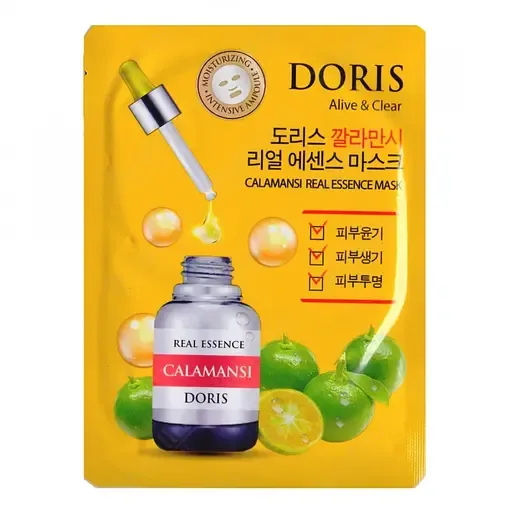 Тканинна маска для обличчя Jigott Doris Calamansi Real Essence Mask, 25 мл