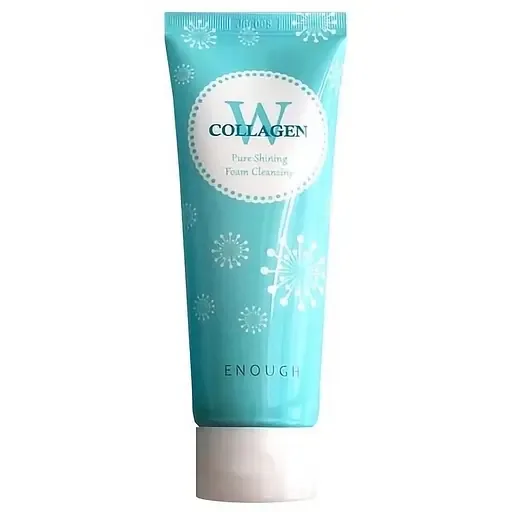 Пінка для вмивання Enough W Collagen Pure Shining Foam Cleansing, 100 мл
