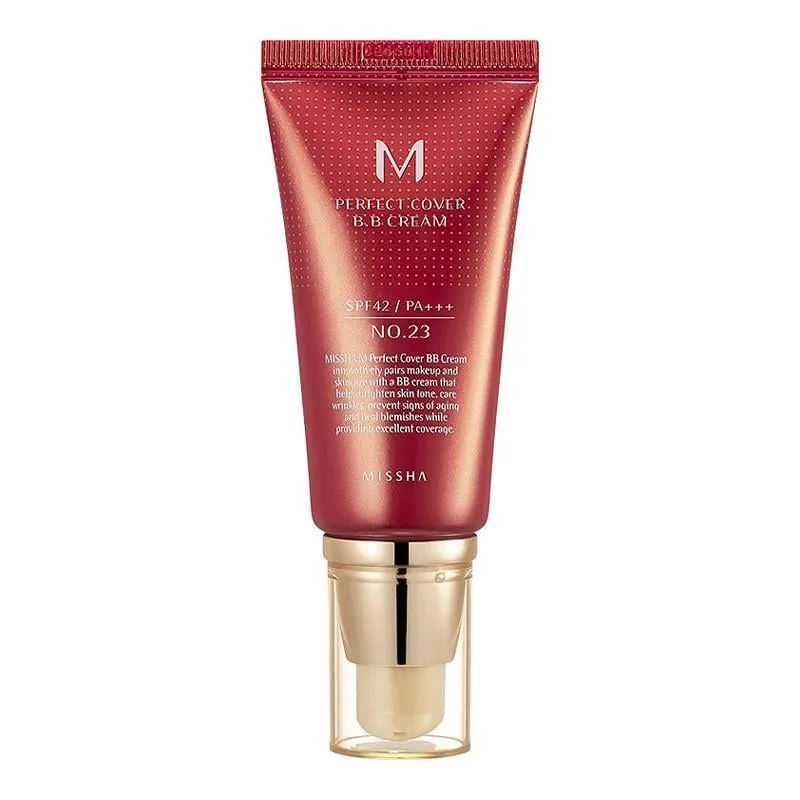BB-крем для обличчя MISSHA M Perfect Cover BB Cream No23 SPF42 PA+++ з ідеальним покриттям 50 мл (32124545)