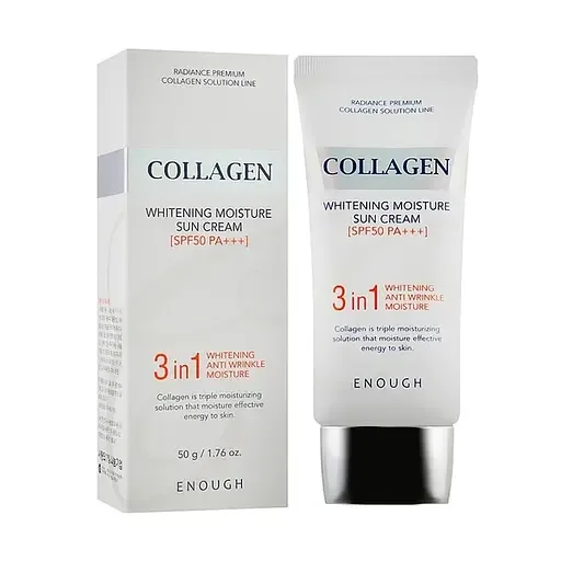 Сонцезахисний крем Enough Whitening Moisture Sun Cream 3 in1, 50 мл