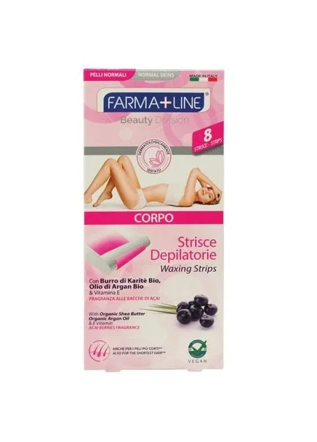 Стрічки для депіляції Farma Line тіла Арган BIO з ароматом ягід 8 шт Farmaline (382723116)