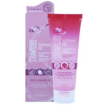 Зволожуючий гель з полуницею і паприкою Enough 6 Grains Mixed Strawberry & Paprika Soothing Gel
