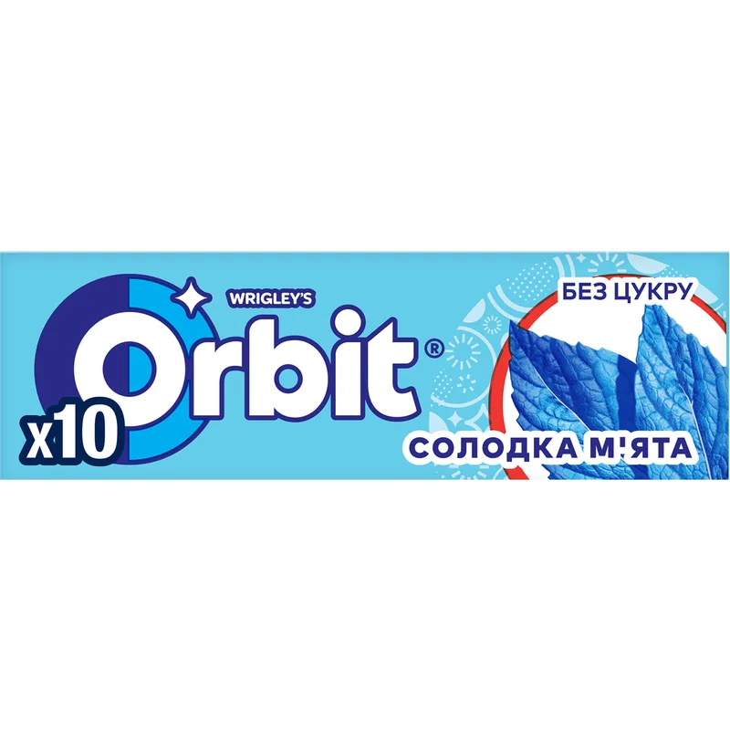 Жувальна гумка ORBIT (Орбіт) Солодка м'ята 10 шт
