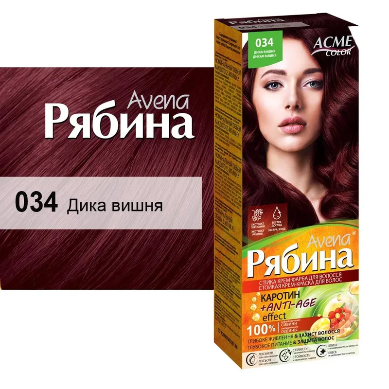Фарба для волосся Acme Color Рябина №034 дика вишня