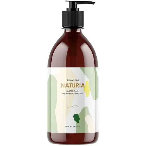 Гель для душу Naturia Creamy Milk Body Wash Green tea Зелений чай, 750 мл