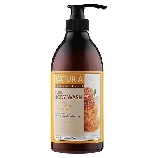 Гель для душу Naturia Pure Body Wash Honey & White Lily Мед та лілія, 750 мл