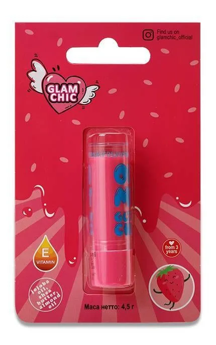 Помада-бальзам для губ Oh My Glam Chic з ароматом полуниці, тон 3, 4,5 г