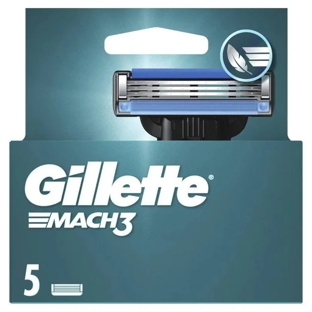 Станок для гоління чоловічий Gillette Mach3 з 6 змінними картриджами