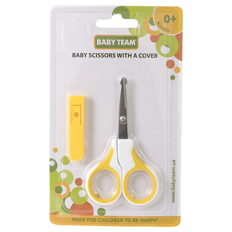 Ножиці дитячі BABY TEAM (Бебі Тім) артикул 7102 з чохлом з народження 1 шт