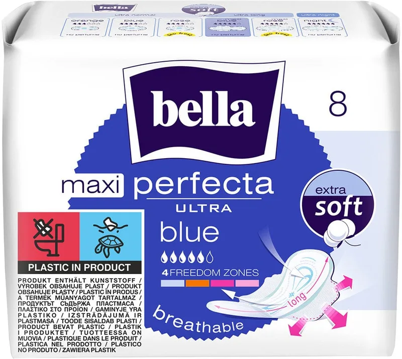 Прокладки гігієнічні Bella Perfecta Ultra Maxi Blue 8 шт.