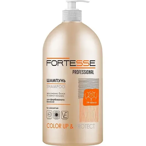 Шампунь Fortesse Professional Color Up & Protect Стійкість кольору для фарбованого волосся з дозатором1 л