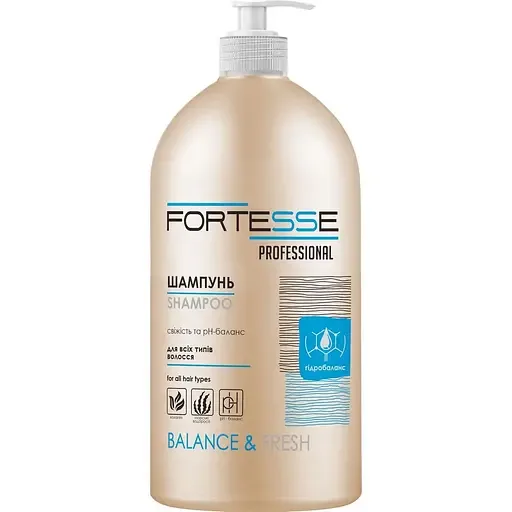 Шампунь Fortesse Professional Balance & Fresh для всіх типів волосся з дозатором 1 л
