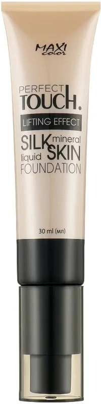 Тональний крем для обличчя MAXI Color Perfect Touch Silk Skin відтінок 01 Натуральний бежевий 30 мл