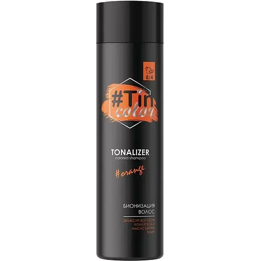 Тоналайзер для волосся Tin Color Соковитий апельсин 8/4, 250 мл
