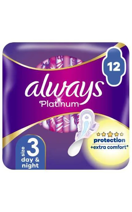 Гігієнічні прокладки Always Platinum Day&Night розмір 3 22 шт