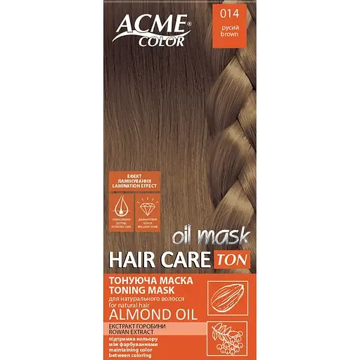Тонуюча маска для волосся ACME-COLOR Hair Care TON oil mask № 014 Русявий