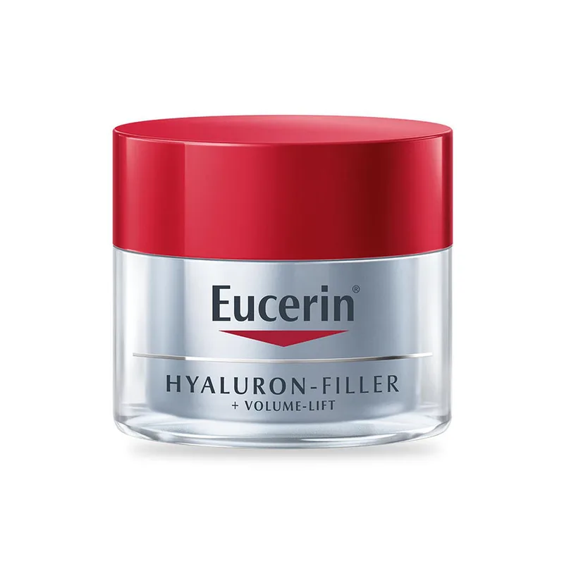 Нічний крем Eucerin Hyaluron Filler Volume Lift, для відновлення контуру обличчя, 50 мл
