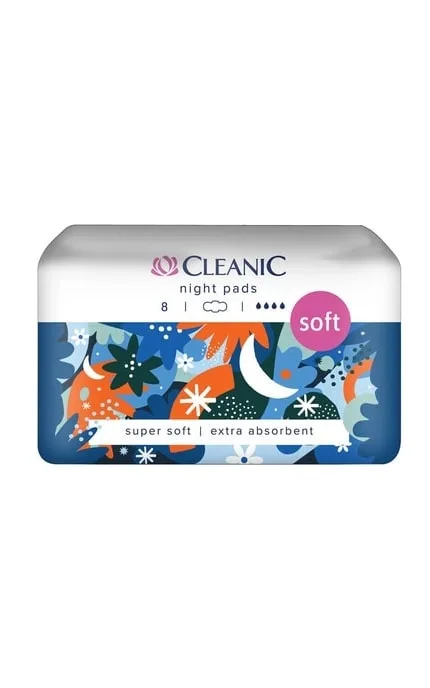 Прокладки гігієнічні Cleanic Soft нічні 8 шт