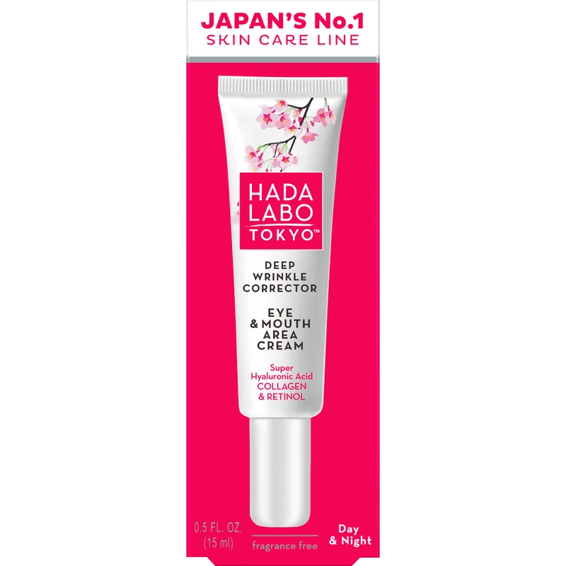 Крем Hada Labo Tokyo (Хада Лабо Токіо) Red проти зморшок для зони навколо очей та роту денний 15 мл